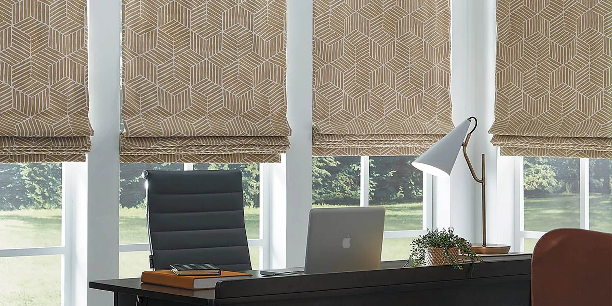 fabric roman shades